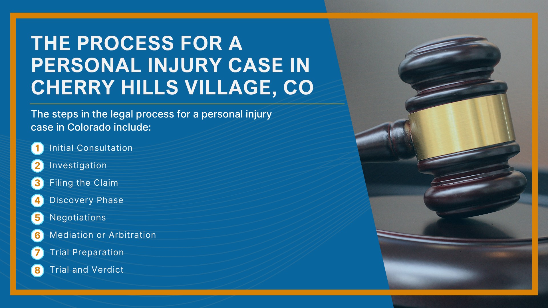 Meet Our Cherry Hills Village Personal Injury Lawyers; Christopher Nicolaysen_ Personal Injury Lawyer; Types Of Personal Injury Cases In Cherry Hills Village, Colorado; Do You Qualify for a Personal Injury Lawsuit; Gathering Evidence for a Personal Injury Case; Common Damages in Personal Injury Lawsuits; What To Do Immediately After a Personal Injury in Cherry Hills Village; The Process for a Personal Injury Case in Cherry Hills Village, CO