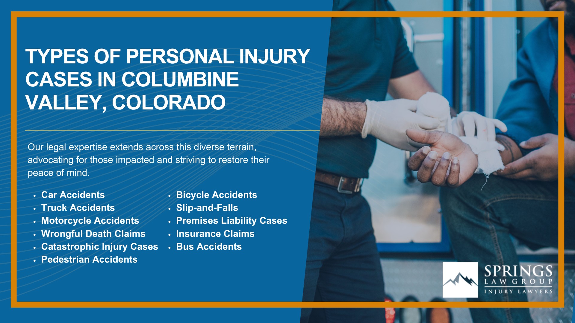 Types Of Personal Injury Cases In Columbine Valley, Colorado