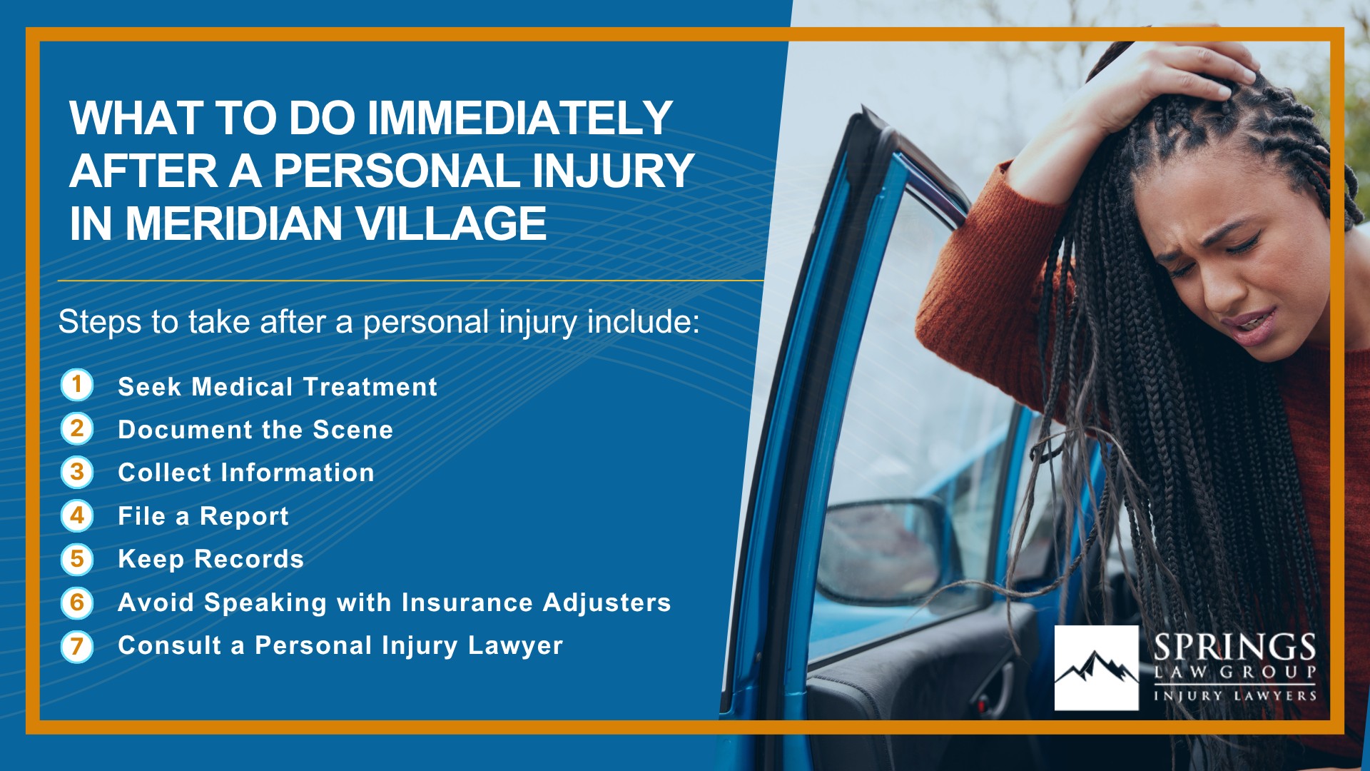 Meet Our Meridian Village Personal Injury Lawyers; Christopher Nicolaysen_ Personal Injury Lawyer; Types Of Personal Injury Cases In Meridian Village, Colorado; Do You Qualify for a Personal Injury Lawsuit; Gathering Evidence for a Personal Injury Case; Common Damages in Personal Injury Lawsuits; What To Do Immediately After a Personal Injury in Meridian Village