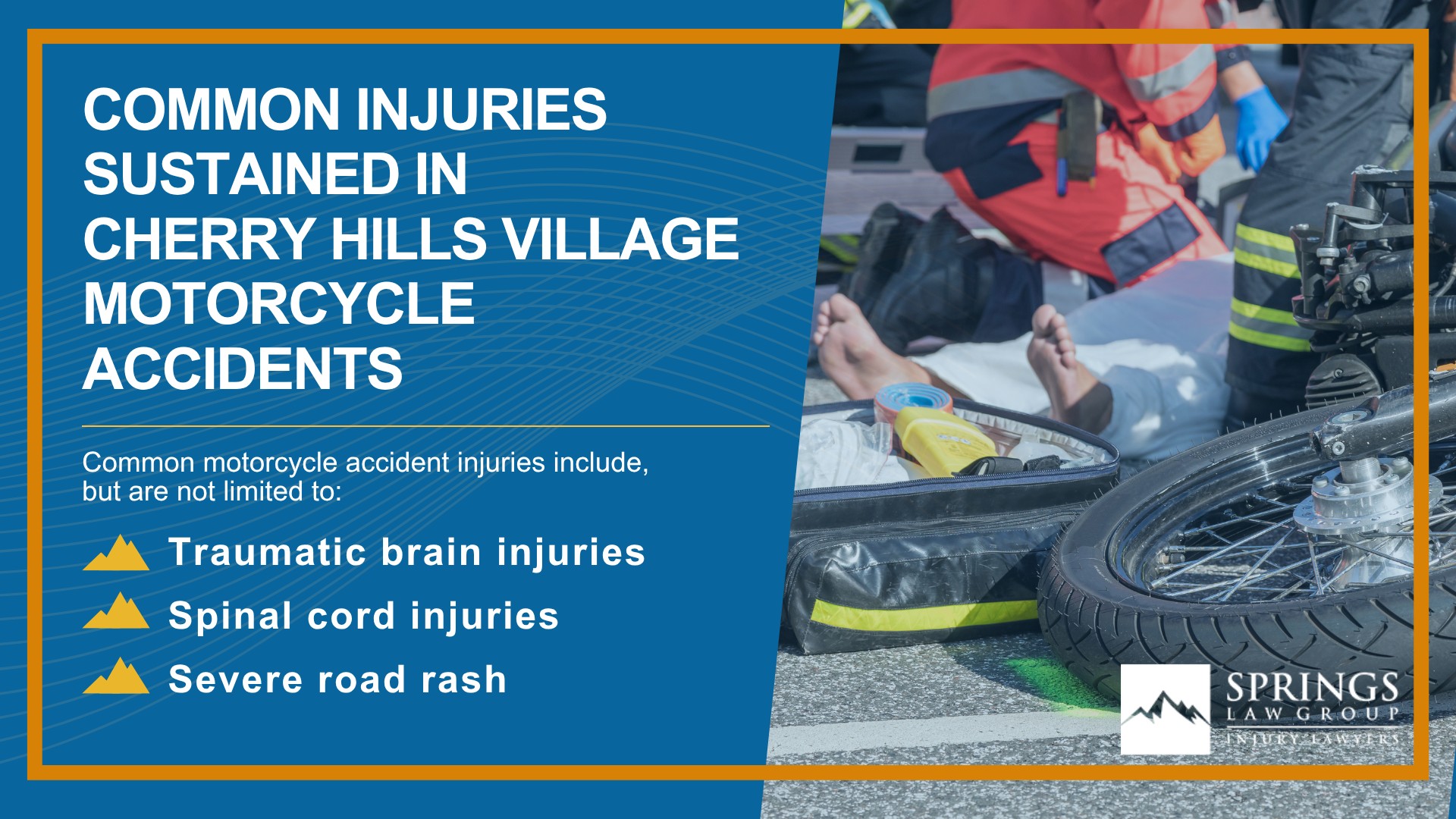 Hiring a Motorcycle Accident Lawyer in Cherry Hills Village, Colorado (CO); Types of Motorcycle Accidents in Cherry Hills Village, Colorado (CO); Motorcycle Insurance Laws in Cherry Hills Village, Colorado (CO); Navigating the Claims Process After a Motorcycle Accident in Cherry Hills Village, Colorado (CO); Common Injuries Sustained in Cherry Hills Village Motorcycle Accidents