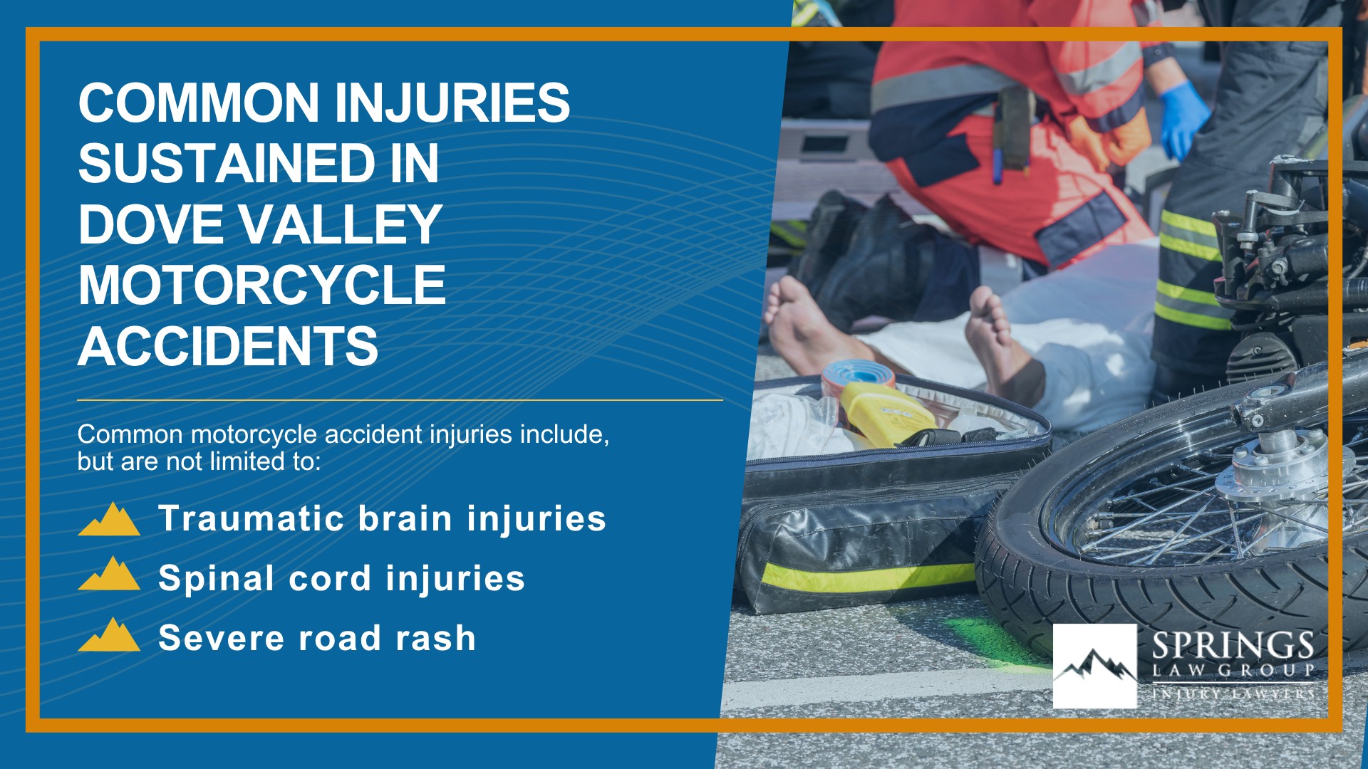 Hiring a Motorcycle Accident Lawyer in Dove Valley, Colorado (CO); Types of Motorcycle Accidents in Dove Valley, Colorado (CO); Motorcycle Insurance Laws in Dove Valley, Colorado (CO); Navigating the Claims Process After a Motorcycle Accident in Dove Valley, Colorado (CO); Common Injuries Sustained in Dove Valley Motorcycle Accidents