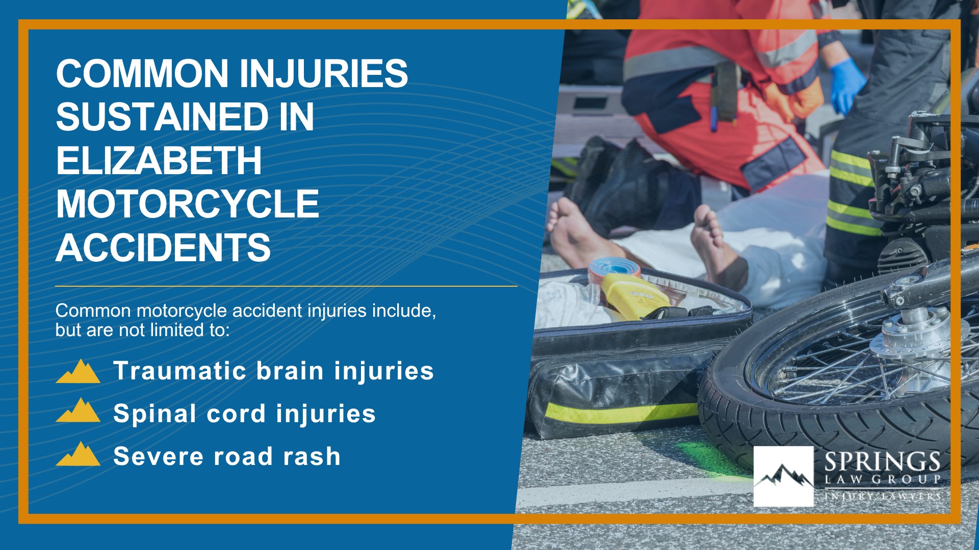 Hiring a Motorcycle Accident Lawyer in Elizabeth, Colorado (CO); Types of Motorcycle Accidents in Elizabeth, Colorado (CO); Motorcycle Insurance Laws in Elizabeth, Colorado (CO); Navigating the Claims Process After a Motorcycle Accident in Elizabeth, Colorado (CO); Common Injuries Sustained in Elizabeth Motorcycle Accidents