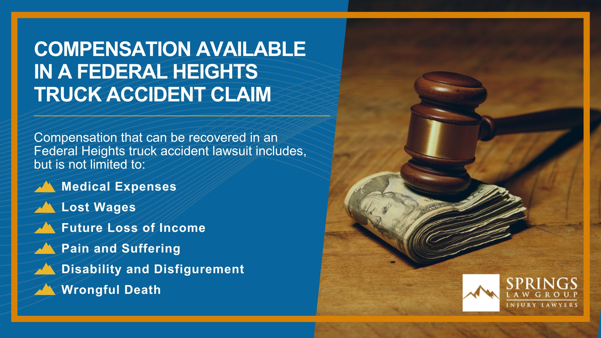 Types of Truck Accidents We Handle in Federal Heights, Colorado (CO); Common Causes of Trucking Accidents in Federal Heights, Colorado (CO); Liability in Trucking Accidents in Federal Heights, Colorado; Compensation Available in a Federal Heights Truck Accident Claim