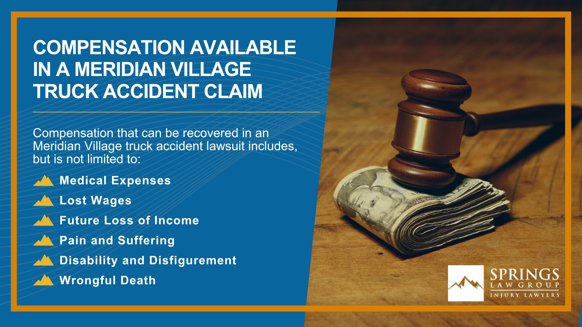 Types of Truck Accidents We Handle in Meridian Village, Colorado (CO); Common Causes of Trucking Accidents in Meridian Village, Colorado (CO); Common Injuries Sustained in Meridian Village Truck Accidents; Liability in Trucking Accidents in Meridian Village, Colorado; Compensation Available in a Meridian Village Truck Accident Claim
