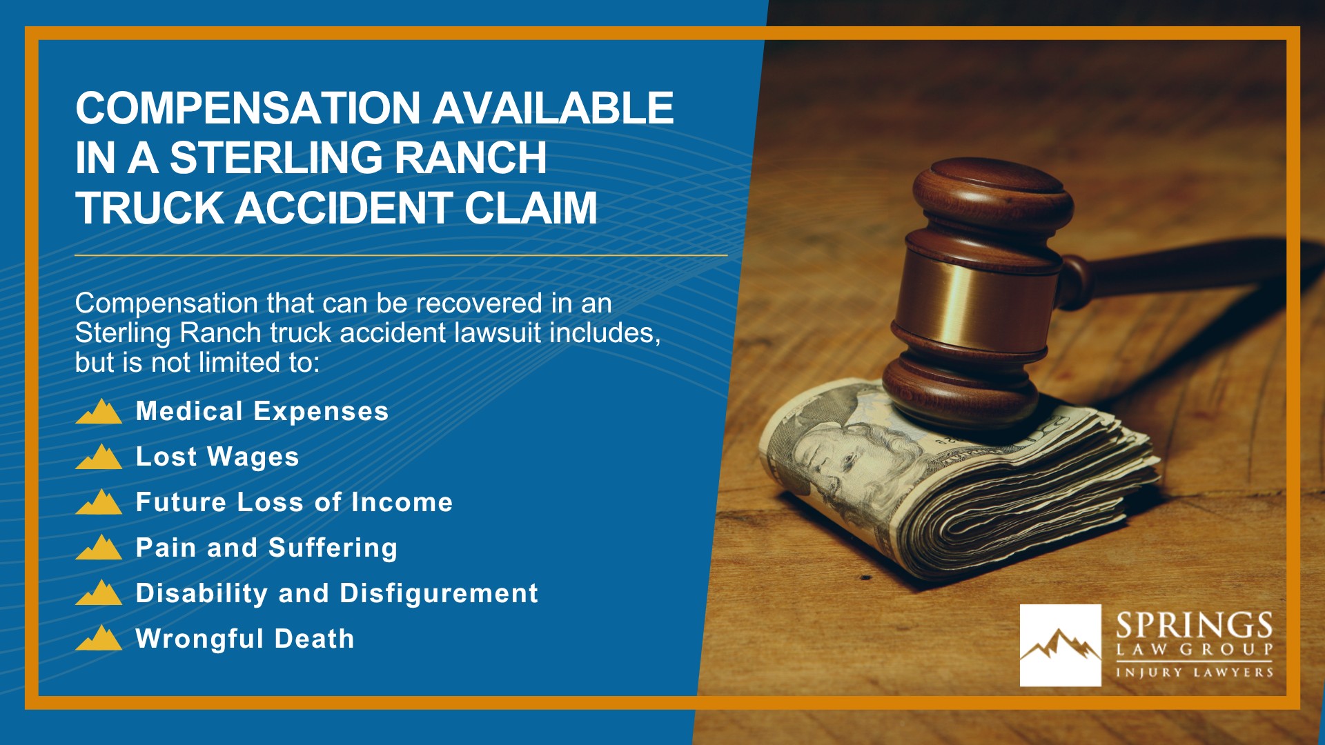 Types of Truck Accidents We Handle in Sterling Ranch, Colorado (CO); Common Causes of Trucking Accidents in Sterling Ranch, Colorado (CO); Common Injuries Sustained in Sterling Ranch Truck Accidents;  Liability in Trucking Accidents in Sterling Ranch, Colorado; Compensation Available in a Sterling Ranch Truck Accident Claim