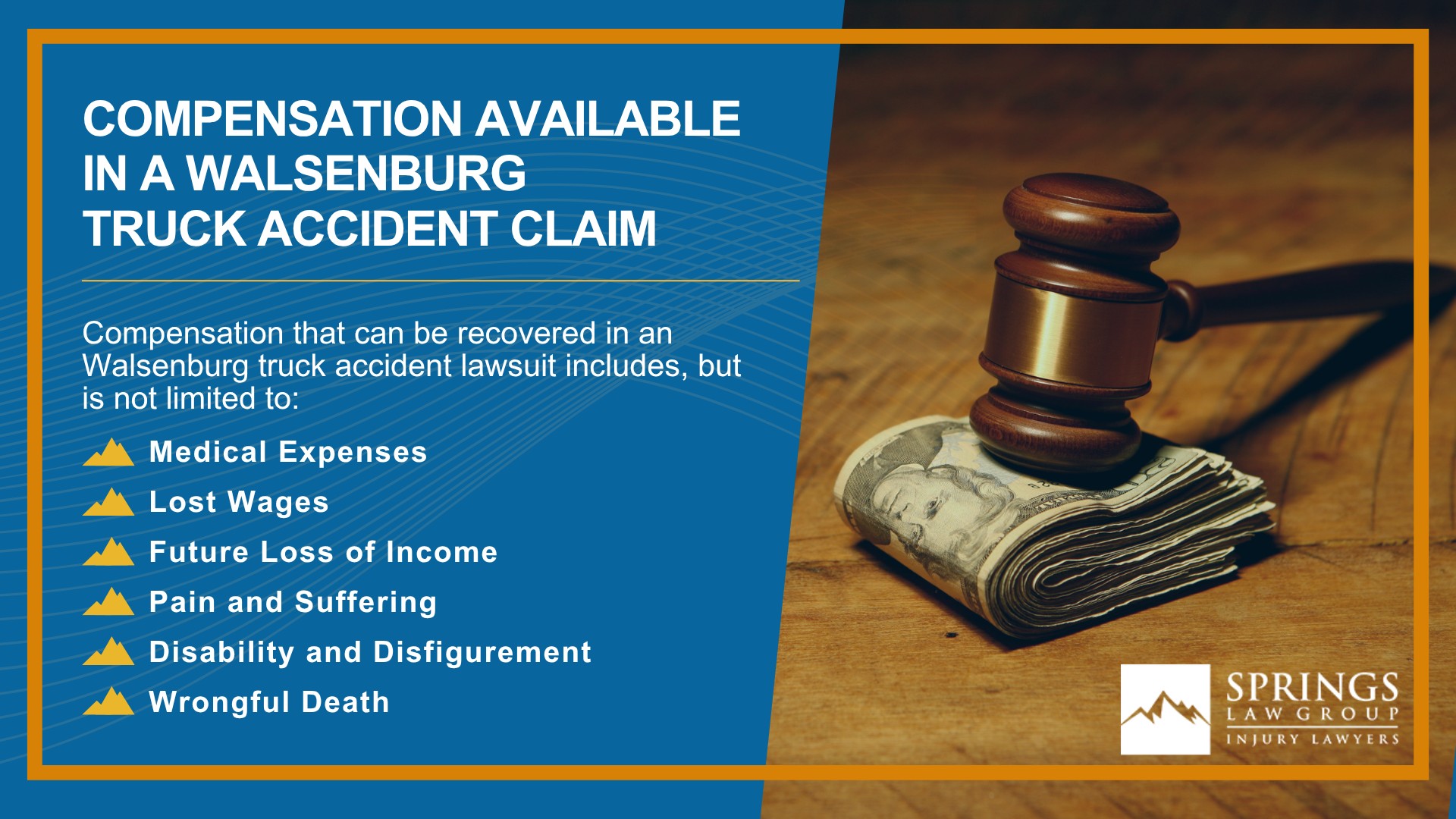 Types of Truck Accidents We Handle in Walsenburg, Colorado (CO); Common Causes of Trucking Accidents in Walsenburg, Colorado (CO); Common Injuries Sustained in Walsenburg Truck Accidents; Liability in Trucking Accidents in Walsenburg, Colorado; Compensation Available in a Walsenburg Truck Accident Claim