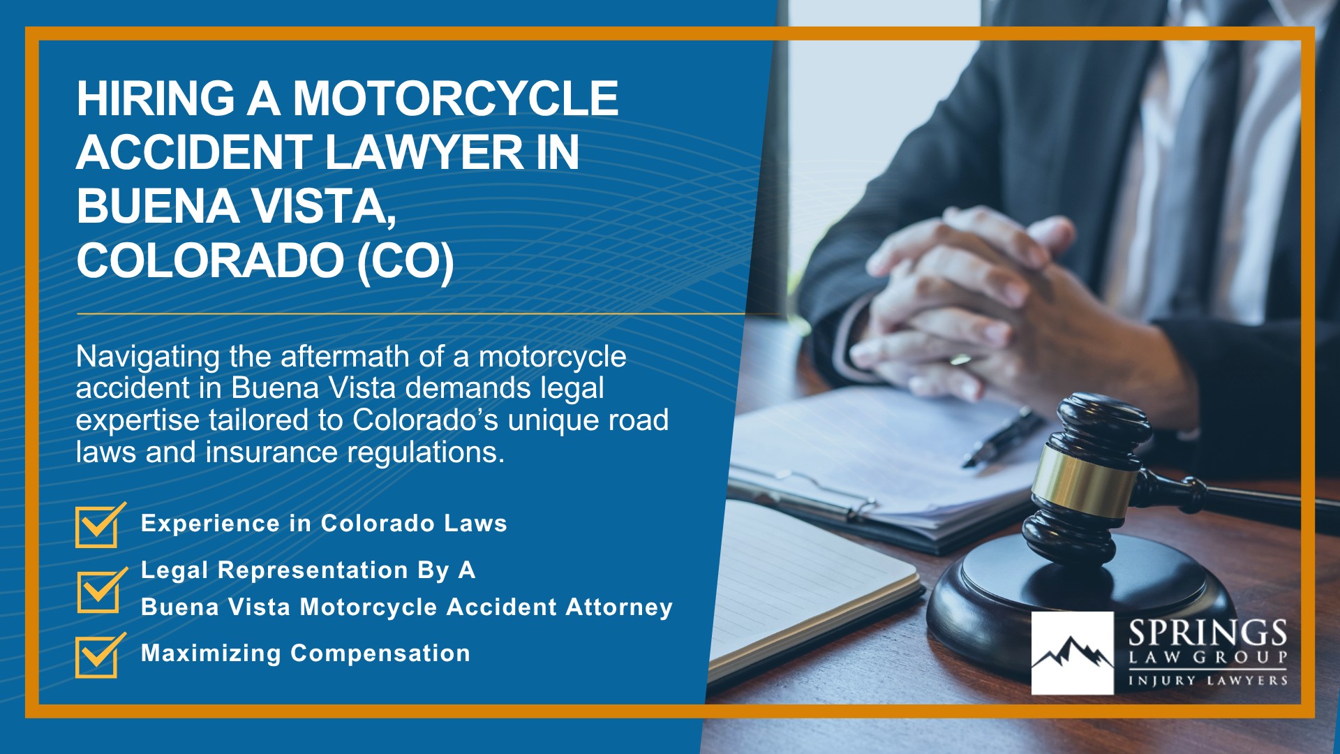 Hiring a Motorcycle Accident Lawyer in Buena Vista, Colorado (CO)