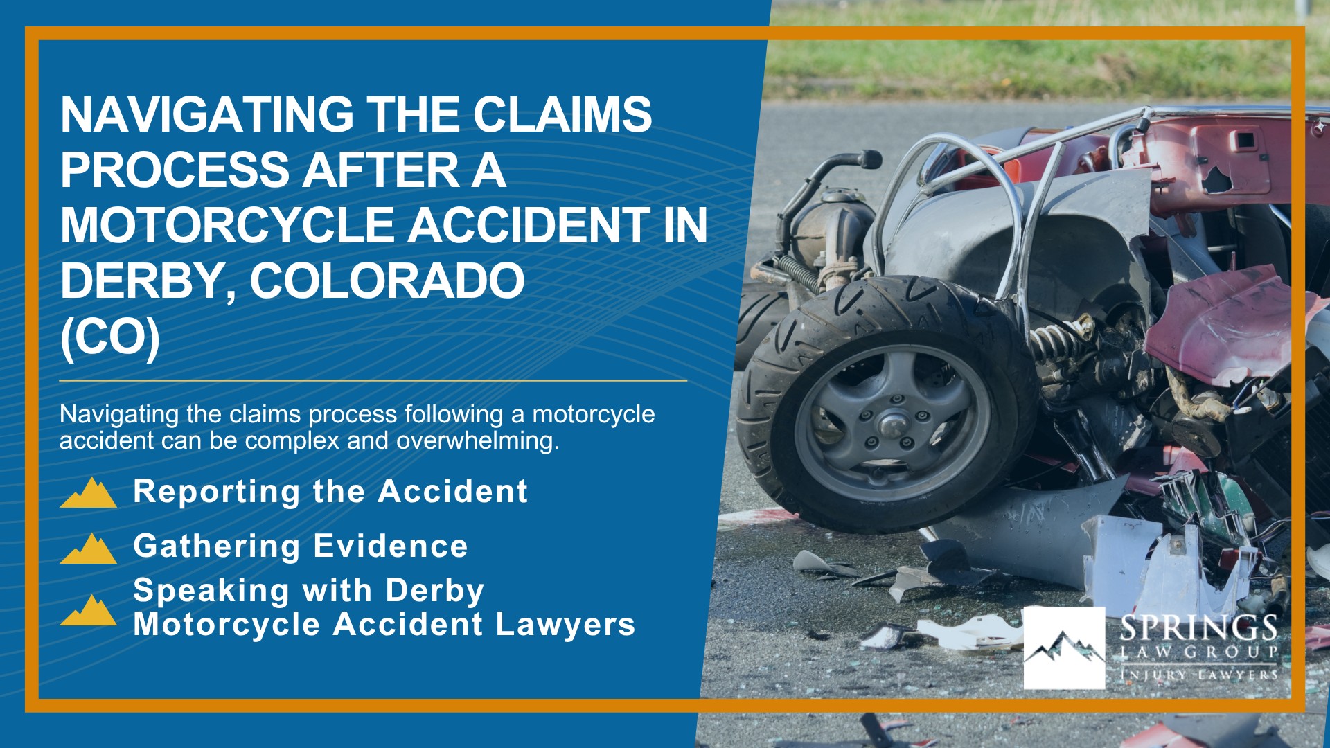 Hiring a Motorcycle Accident Lawyer in Derby, Colorado (CO); Types of Motorcycle Accidents in Derby,Colorado (CO); Motorcycle Insurance Laws in Derby, Colorado (CO); Navigating the Claims Process After a Motorcycle Accident in Derby, Colorado (CO)