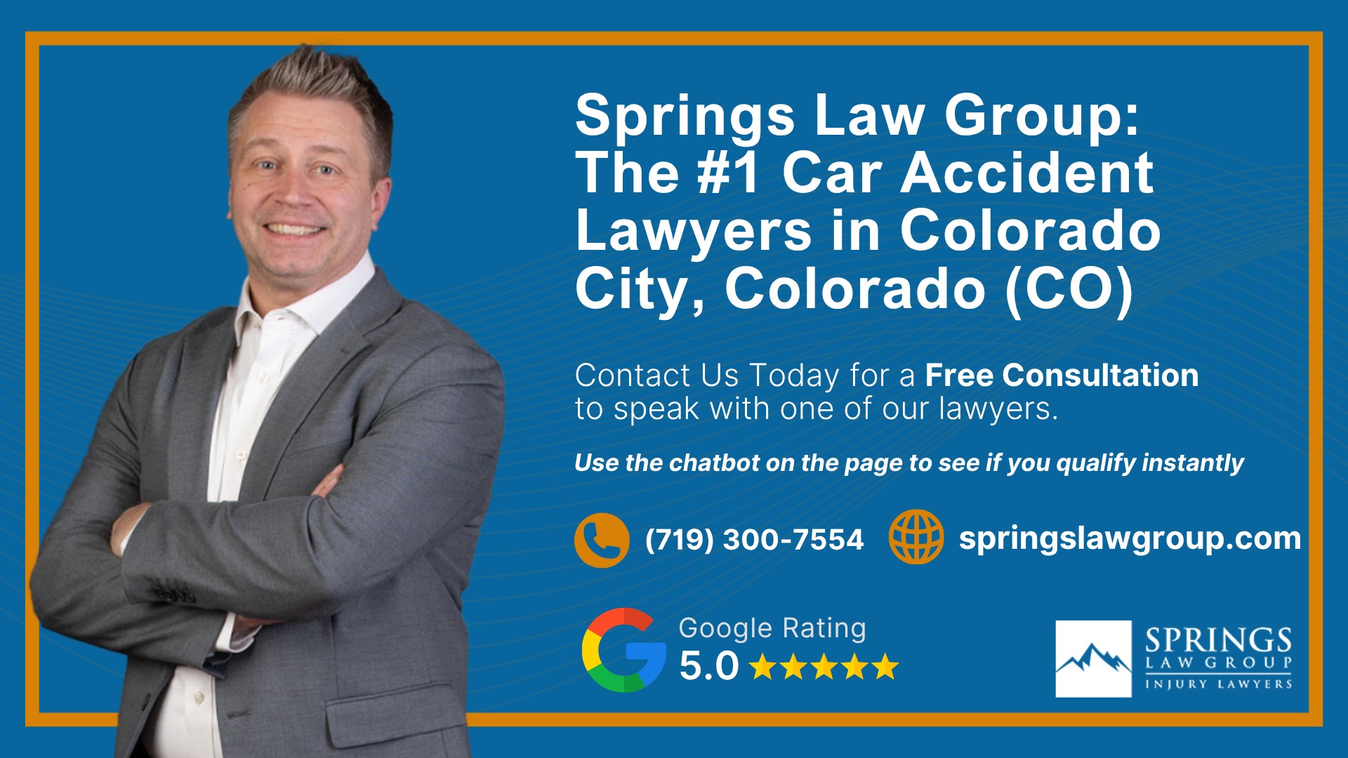 Why Hire a Colorado City Car Accident Lawyer; Experienced in Colorado car accident laws; Types of Car Accident Claims in Colorado City, Colorado (CO); Understanding Negligence in Todd Creek Car Accidents; What to Do After a Car Accident in Todd Creek, Colorado (CO); Compensation and Damages in a Car Accident Claim in Todd Creek, Colorado (CO); How a Todd Creek Car Accident Lawyer Can Help; Springs Law Group_ The #1 Car Accident Lawyers in Todd Creek, Colorado (CO)