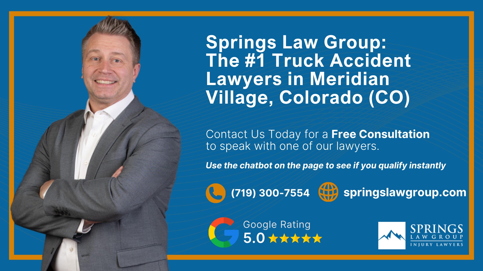 Types of Truck Accidents We Handle in Meridian Village, Colorado (CO); Common Causes of Trucking Accidents in Meridian Village, Colorado (CO); Common Injuries Sustained in Meridian Village Truck Accidents; Liability in Trucking Accidents in Meridian Village, Colorado; Compensation Available in a Meridian Village Truck Accident Claim; Important Steps to Take After a Truck Accident in Meridian Village, Colorado (CO);  Springs Law Group_ The #1 Truck Accident Lawyers in Meridian Village, Colorado (CO)