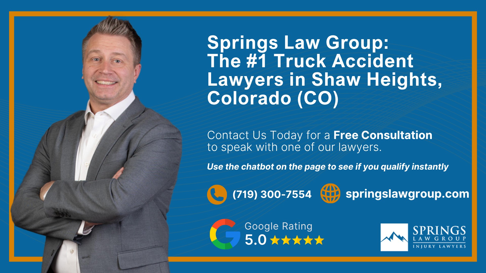 Common Causes of Trucking Accidents in Shaw Heights, Colorado (CO); Common Injuries Sustained in Shaw Heights Truck Accidents; Liability in Trucking Accidents in Shaw Heights, Colorado; Compensation Available in a Shaw Heights Truck Accident Claim; Important Steps to Take After a Truck Accident in Shaw Heights, Colorado (CO); Springs Law Group_ The #1 Truck Accident Lawyers in Shaw Heights, Colorado (CO)