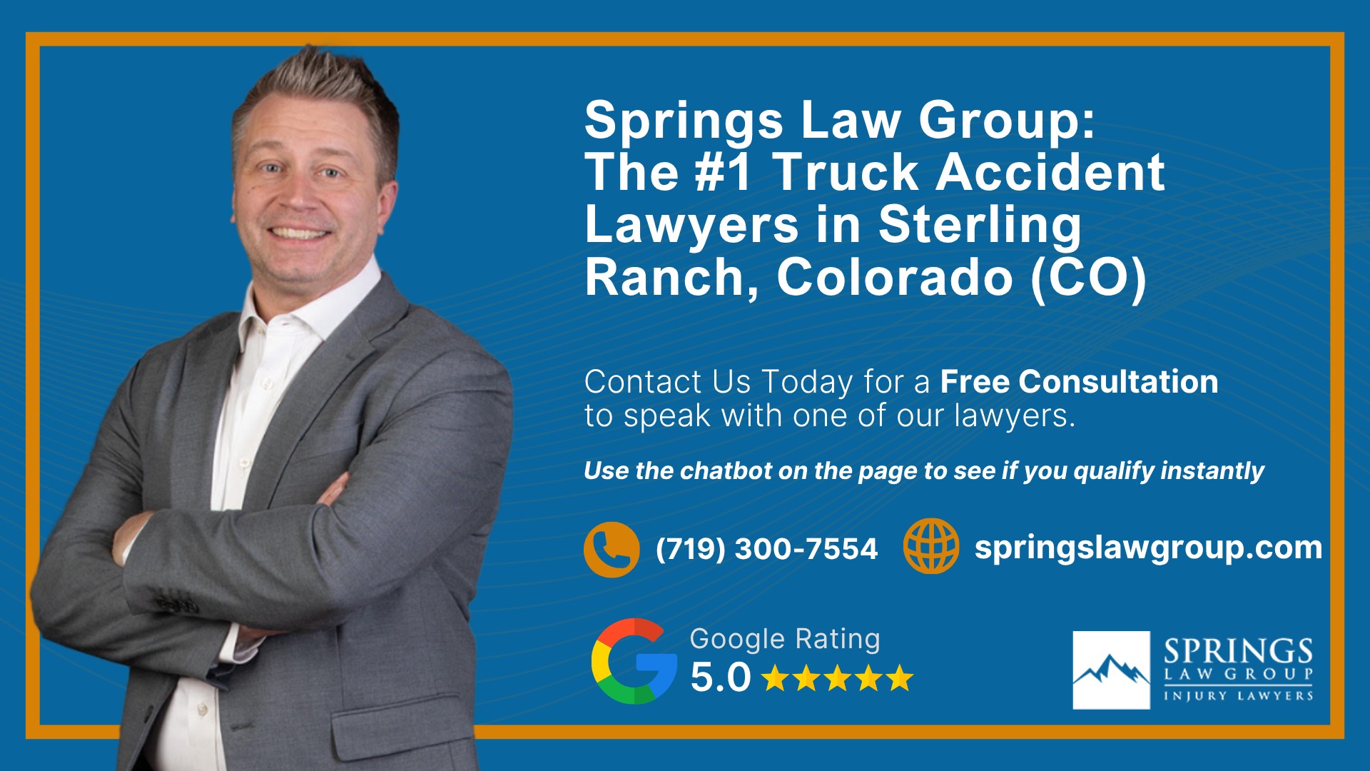 Types of Truck Accidents We Handle in Sterling Ranch, Colorado (CO); Common Causes of Trucking Accidents in Sterling Ranch, Colorado (CO); Common Injuries Sustained in Sterling Ranch Truck Accidents;  Liability in Trucking Accidents in Sterling Ranch, Colorado; Compensation Available in a Sterling Ranch Truck Accident Claim; Important Steps to Take After a Truck Important Steps to Take After a Truck Accident in Sterling Ranch, Colorado (CO); Springs Law Group_ The #1 Truck Accident Lawyers in Sterling Ranch, Colorado (CO)