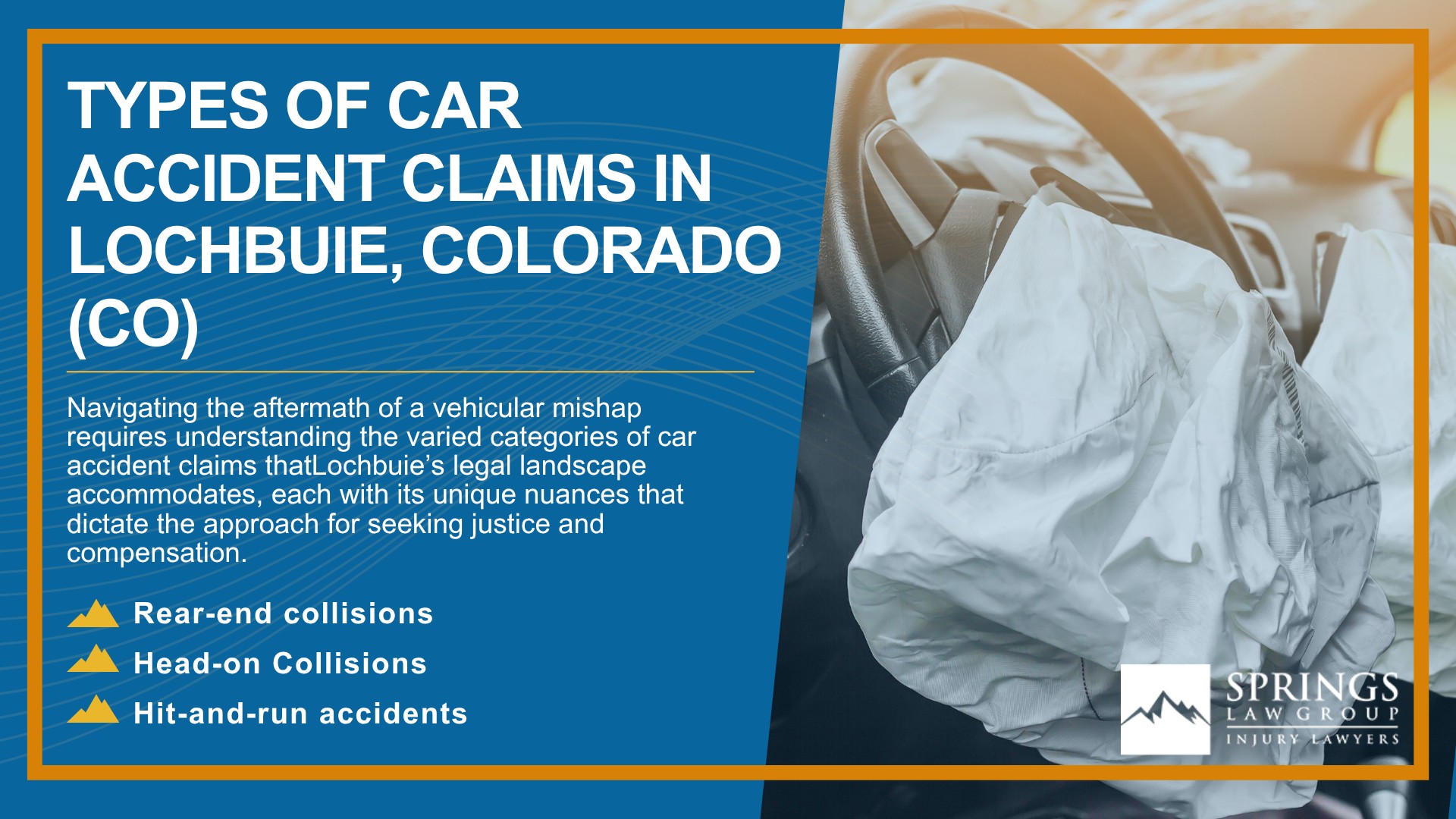 Why Hire a Lochbuie Car Accident Lawyer; Types of Car Accident Claims in Lochbuie, Colorado (CO)