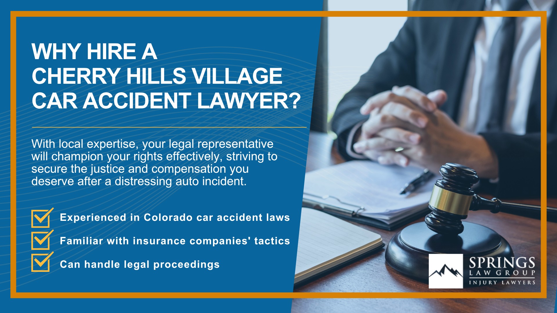 Why Hire a Cherry Hills Village Car Accident Lawyer