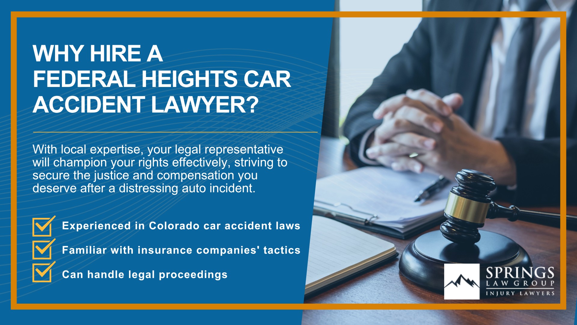 Why Hire a Federal Heights Car Accident Lawyer