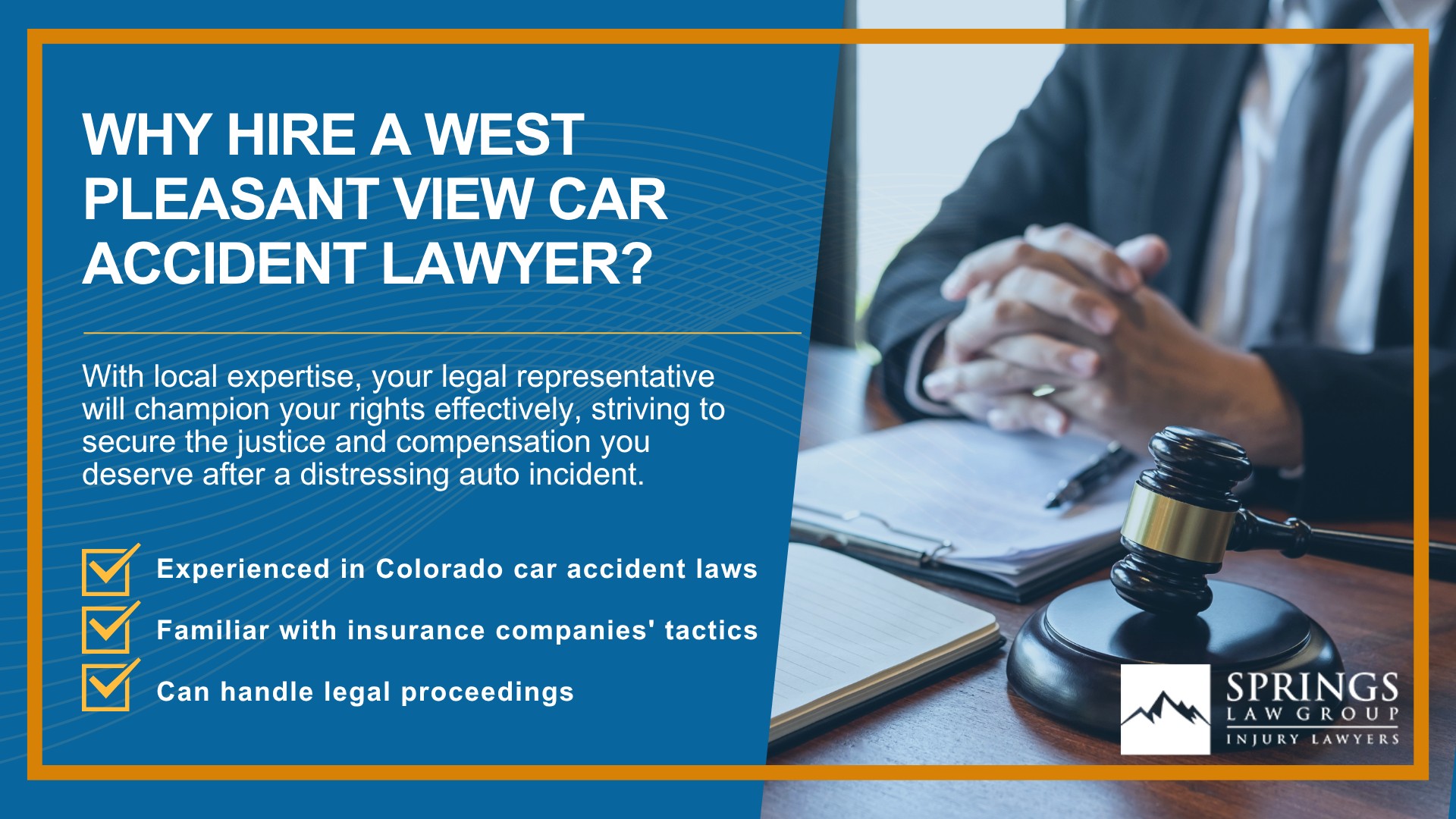 Why Hire a West Pleasant View Car Accident Lawyer