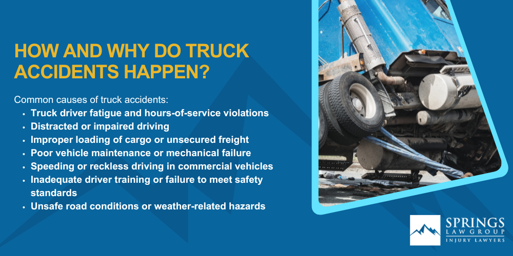 Meet Our Team of Colorado Truck Accident Attorneys; Steps to Take After Truck Accidents Happen in Colorado; Gathering Evidence for a Truck Accident Claim; Damages in Truck Accident Cases; The Legal Process for a Truck Accident Lawsuit in Colorado; How and Why Do Truck Accidents Happen