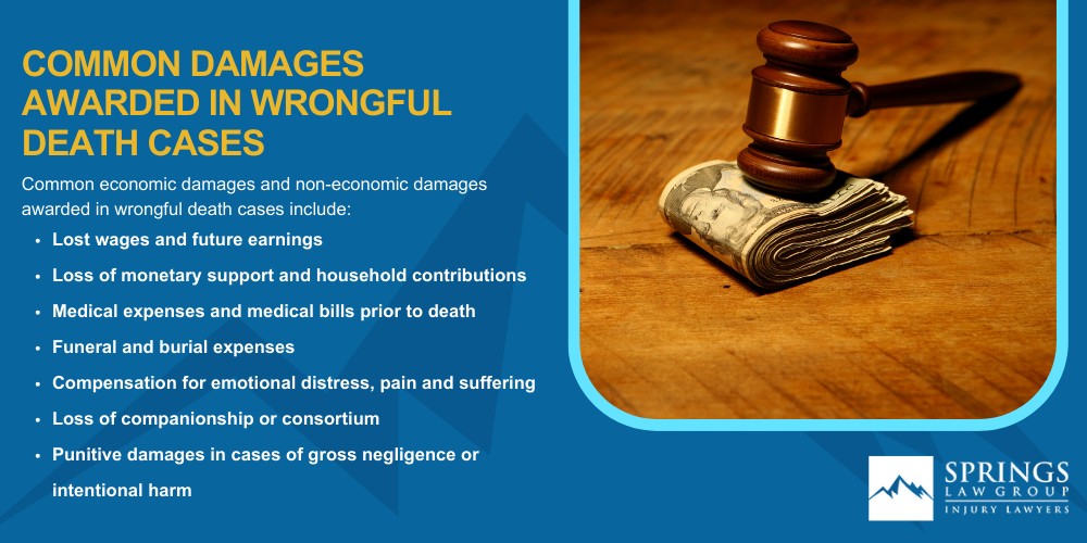 Meet Our Team of Colorado Wrongful Death Attorneys; Types of Wrongful Death Cases Springs Law Group Handles; The Legal Process for a Colorado Wrongful Death Claim; A Brief Overview of the Colorado Wrongful Death Act; Who Can File a Wrongful Death Lawsuit Under Colorado Law (3); Gathering Evidence to Prove Wrongful Death; Common Damages Awarded in Wrongful Death Cases 