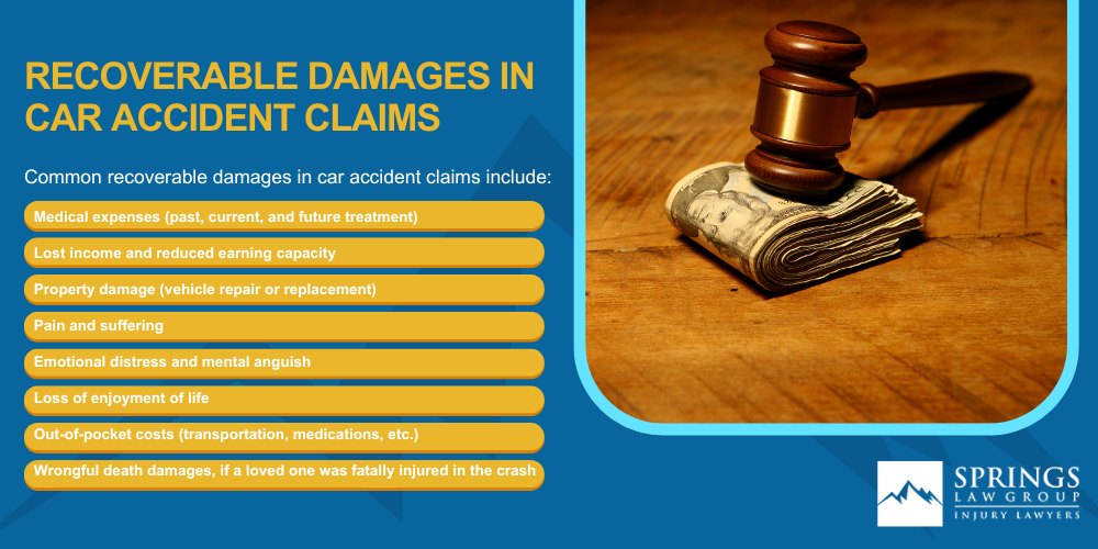 Understanding Colorado’s Fault-Based Insurance System; What to Do Immediately After a Car Crash in Colorado; The Car Accident Injury Claim Process in Colorado_ Step-by-Step; Gather Evidence for Your Car Accident Claim; Recoverable Damages in Car Accident Claims