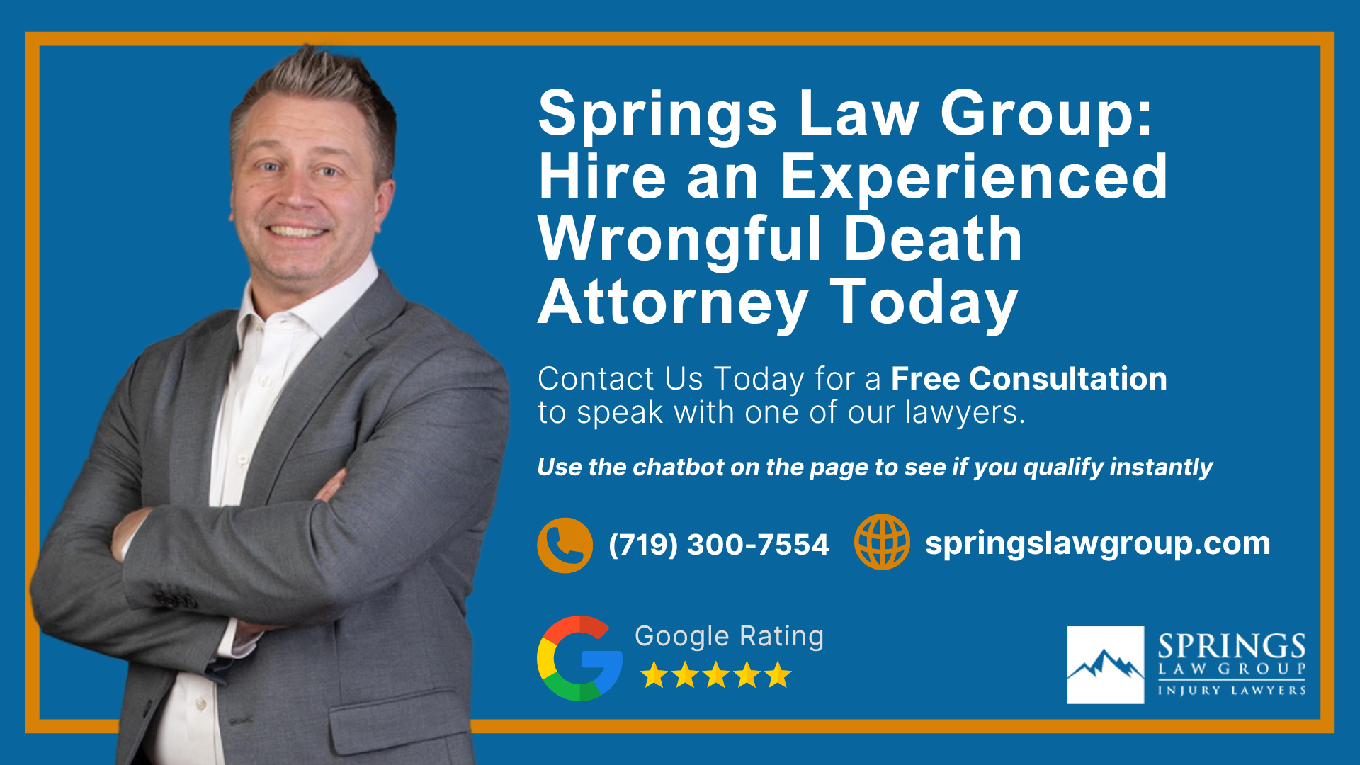 Meet Our Team of Colorado Wrongful Death Attorneys; Types of Wrongful Death Cases Springs Law Group Handles; The Legal Process for a Colorado Wrongful Death Claim; A Brief Overview of the Colorado Wrongful Death Act; Who Can File a Wrongful Death Lawsuit Under Colorado Law (3)