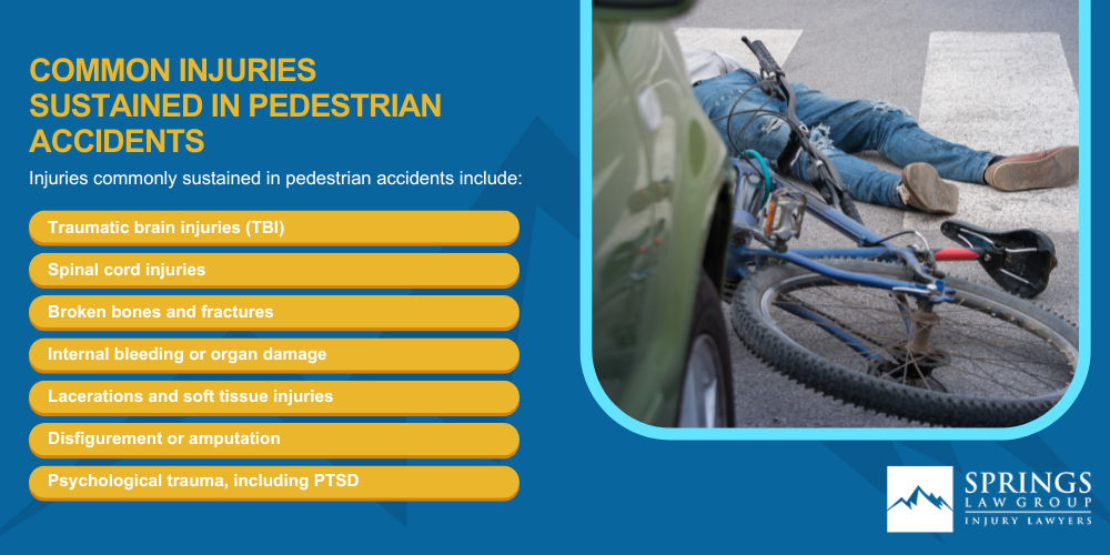 Common Causes of Pedestrian Accidents in Colorado; Common Injuries Sustained in Pedestrian Accidents