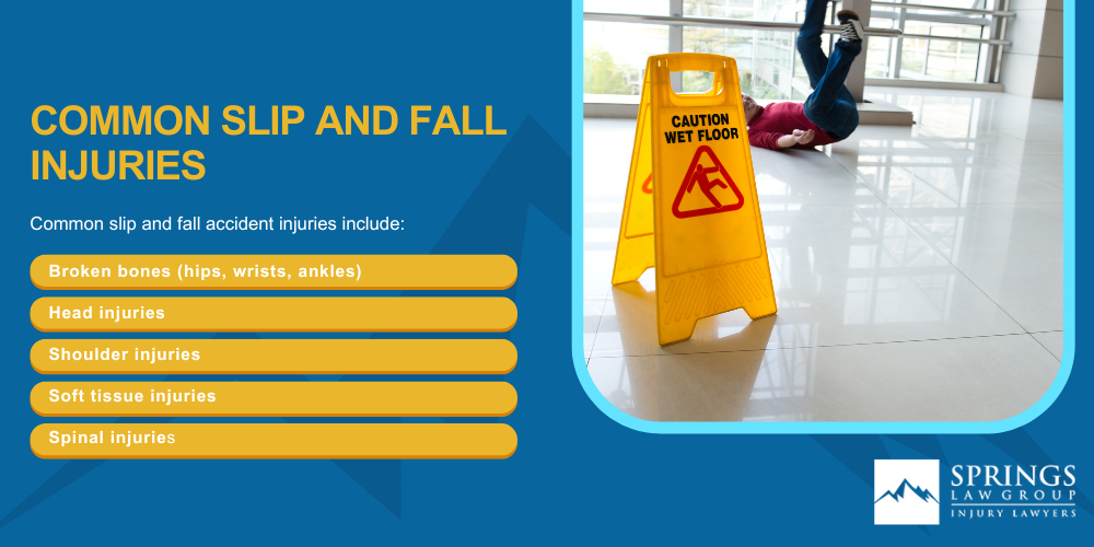 Common Premises Liability Cases; Common Slip and Fall Injuries