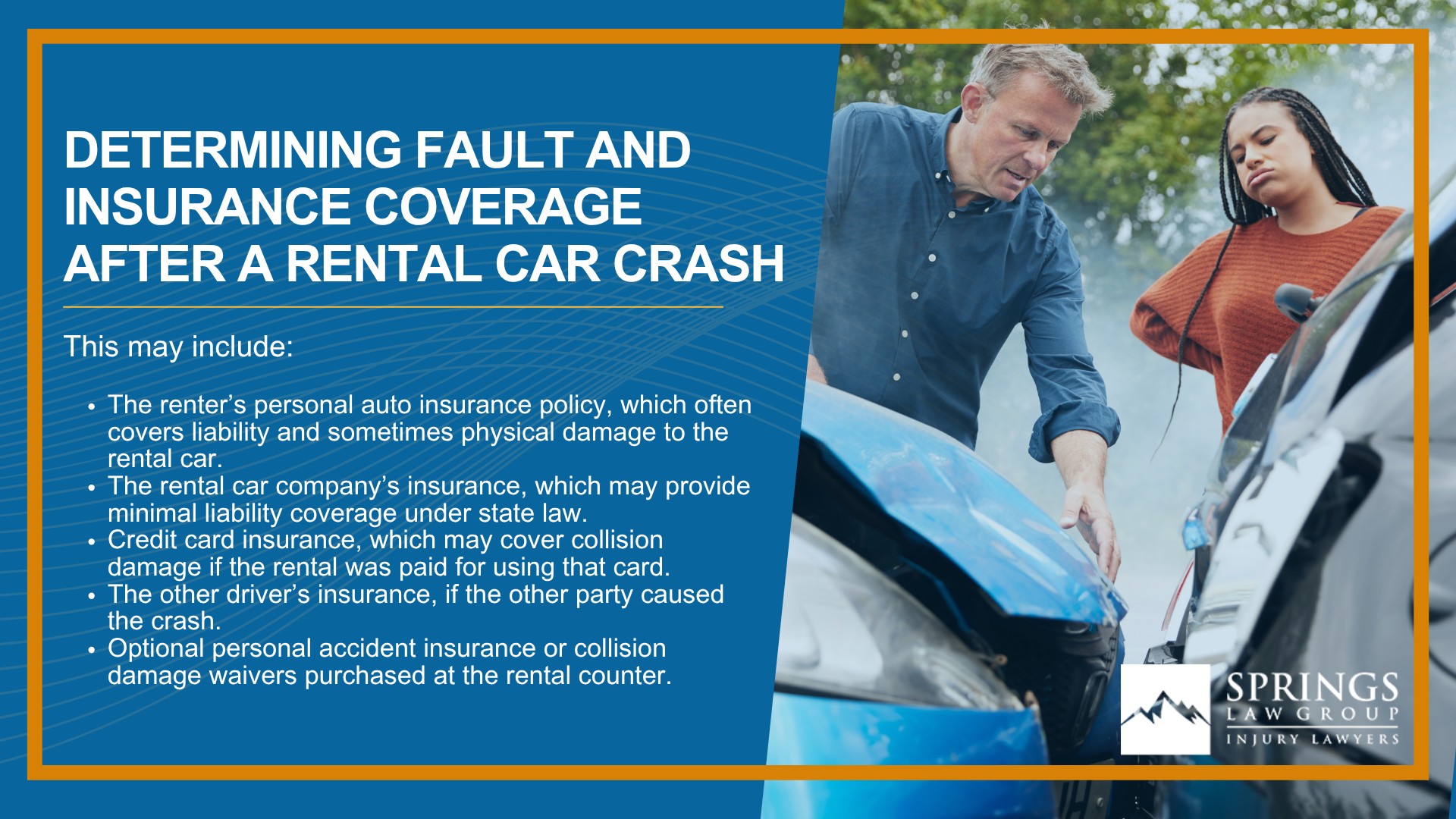 Understanding Rental Car Accidents in Colorado; Types of Rental Car Accidents and How Liability Is Determined; Determining Fault and Insurance Coverage After a Rental Car Crash