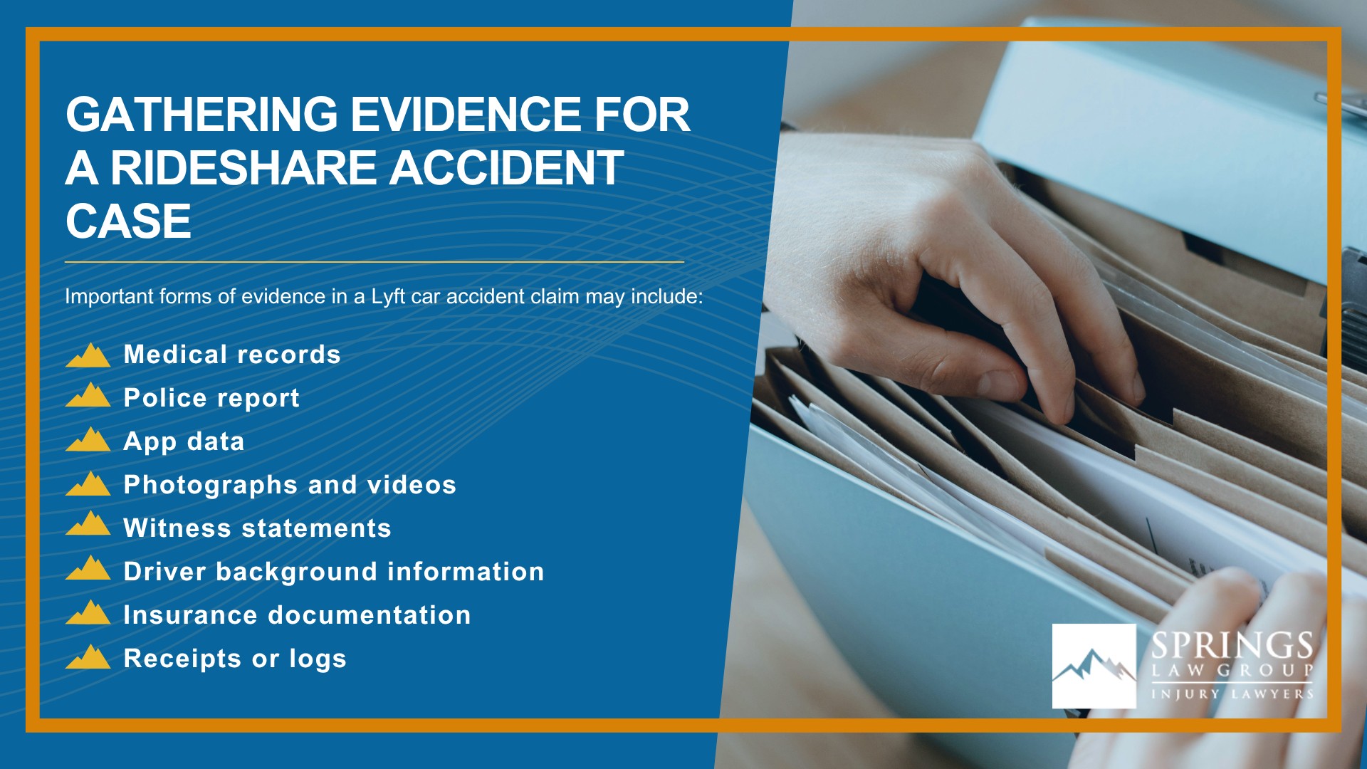 Steps to Take After Being Injured in a Rideshare Car Accident; Relevant Colorado Laws for Rideshare Accident Cases; Relevant Colorado Laws for Rideshare Accident Cases (2); Do You Qualify to File a Rideshare Accident Claim; Gathering Evidence for a Rideshare Accident Case