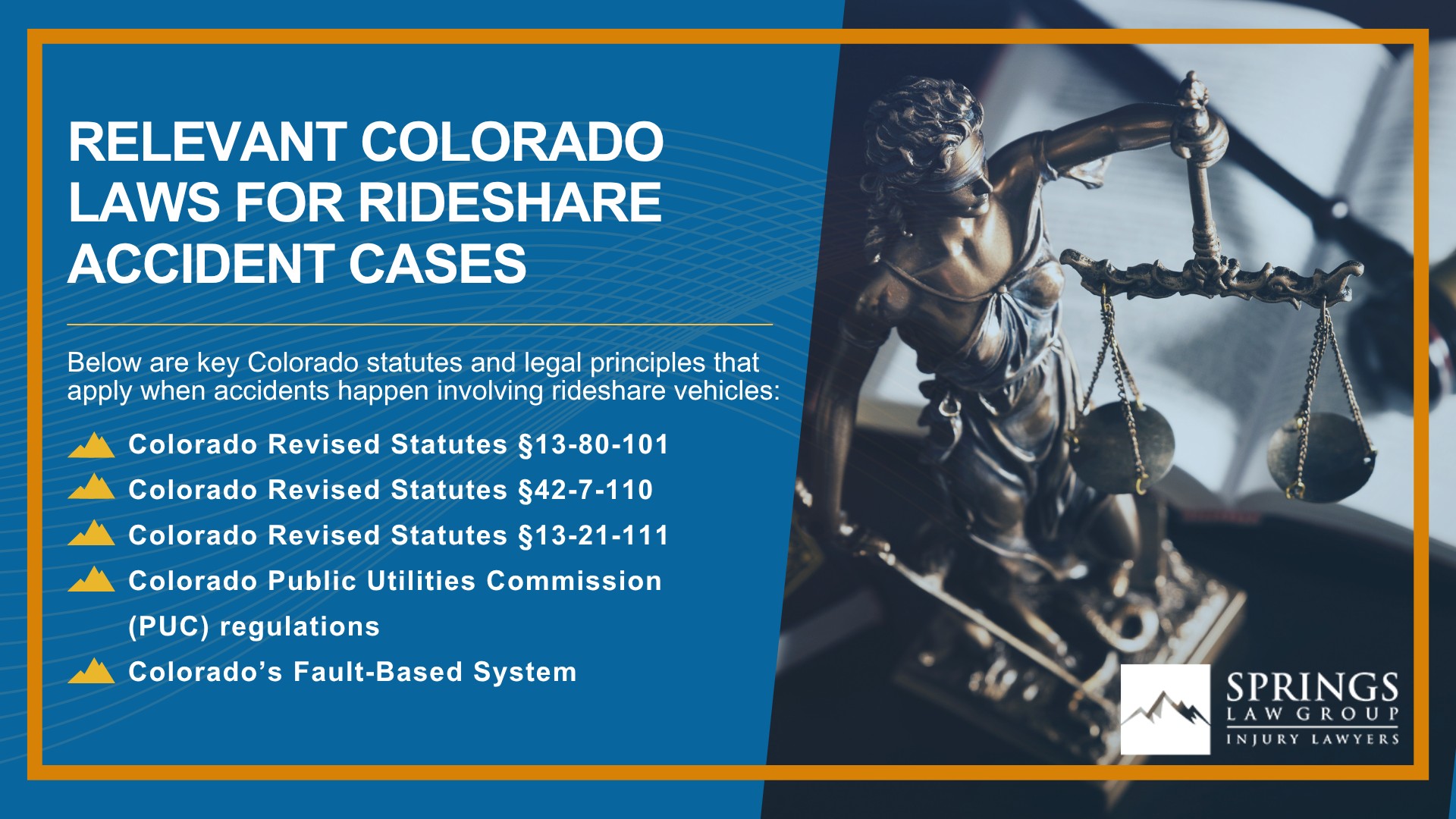Steps to Take After Being Injured in a Rideshare Car Accident; Relevant Colorado Laws for Rideshare Accident Cases; Relevant Colorado Laws for Rideshare Accident Cases (2)