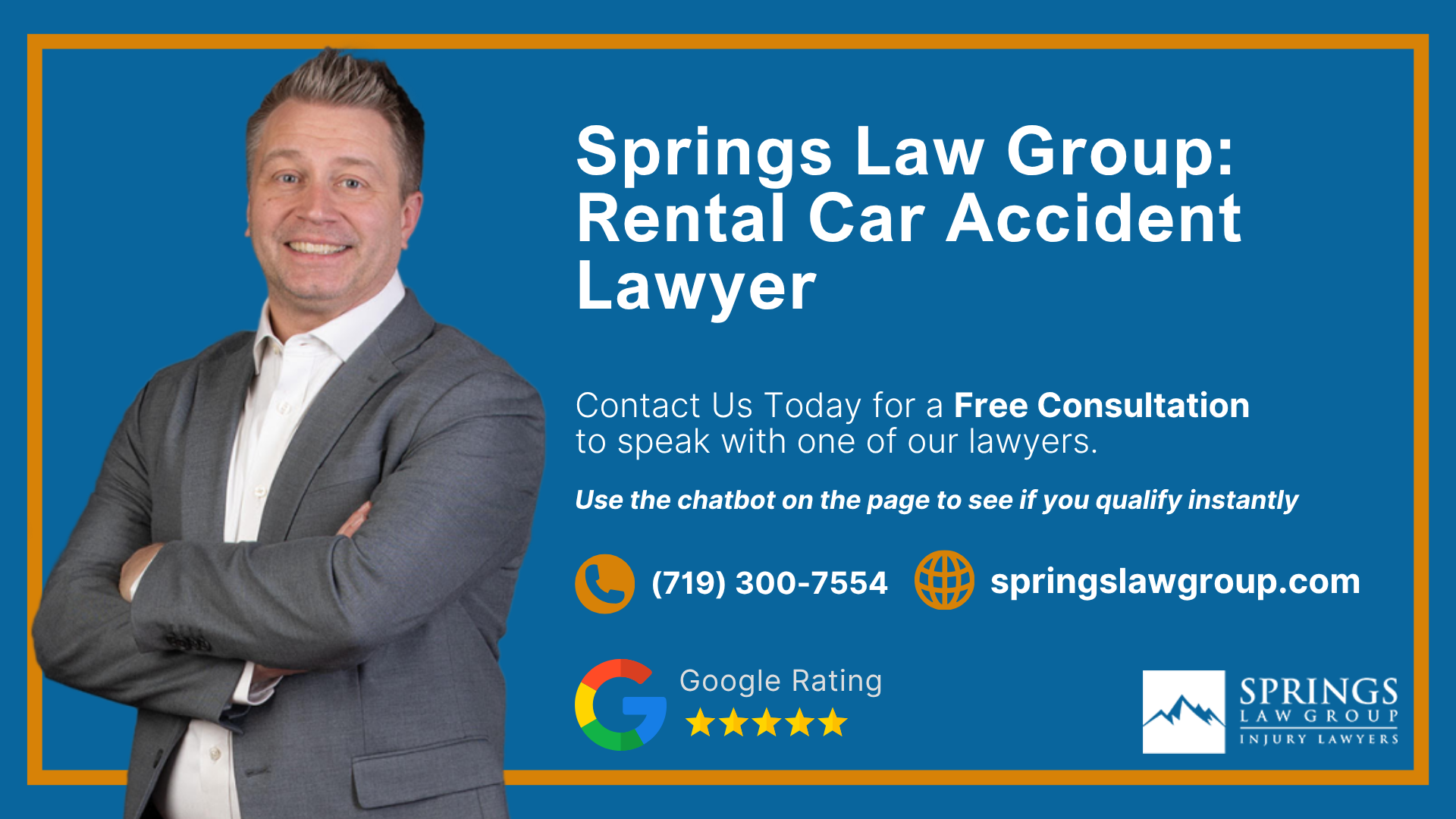Understanding Rental Car Accidents in Colorado; Types of Rental Car Accidents and How Liability Is Determined; Determining Fault and Insurance Coverage After a Rental Car Crash; Do You Qualify for a Rental Car Accident Claim; Gathering Evidence for a Rental Car Accident Case; Damages in Rental Car Accident Claims; Springs Law Group_ Rental Car Accident Lawyer