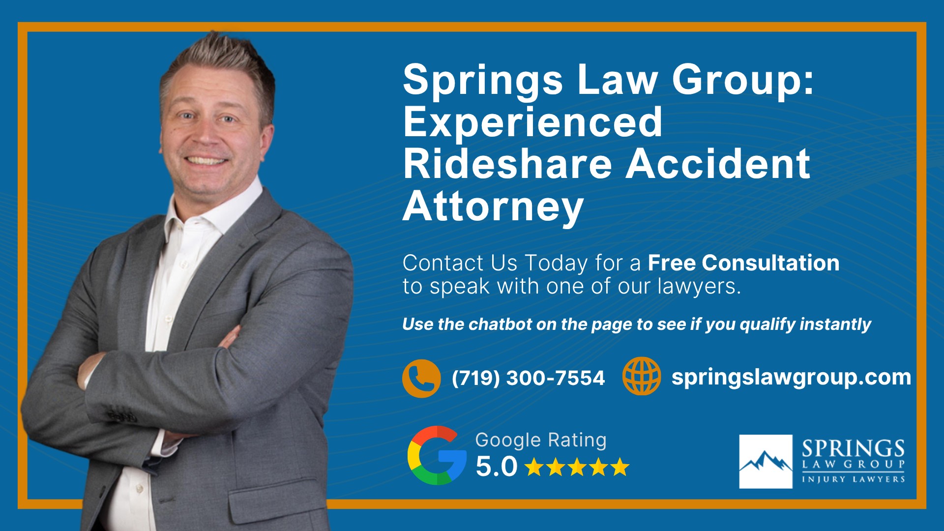What is the Legal Process for Lyft Accidents in Colorado; Do You Qualify for a Lyft Accident Case; Gathering Evidence for a Lyft Car Accident Claim; Damages in Lyft Accident Cases; Springs Law Group_ Experienced Rideshare Accident Attorney