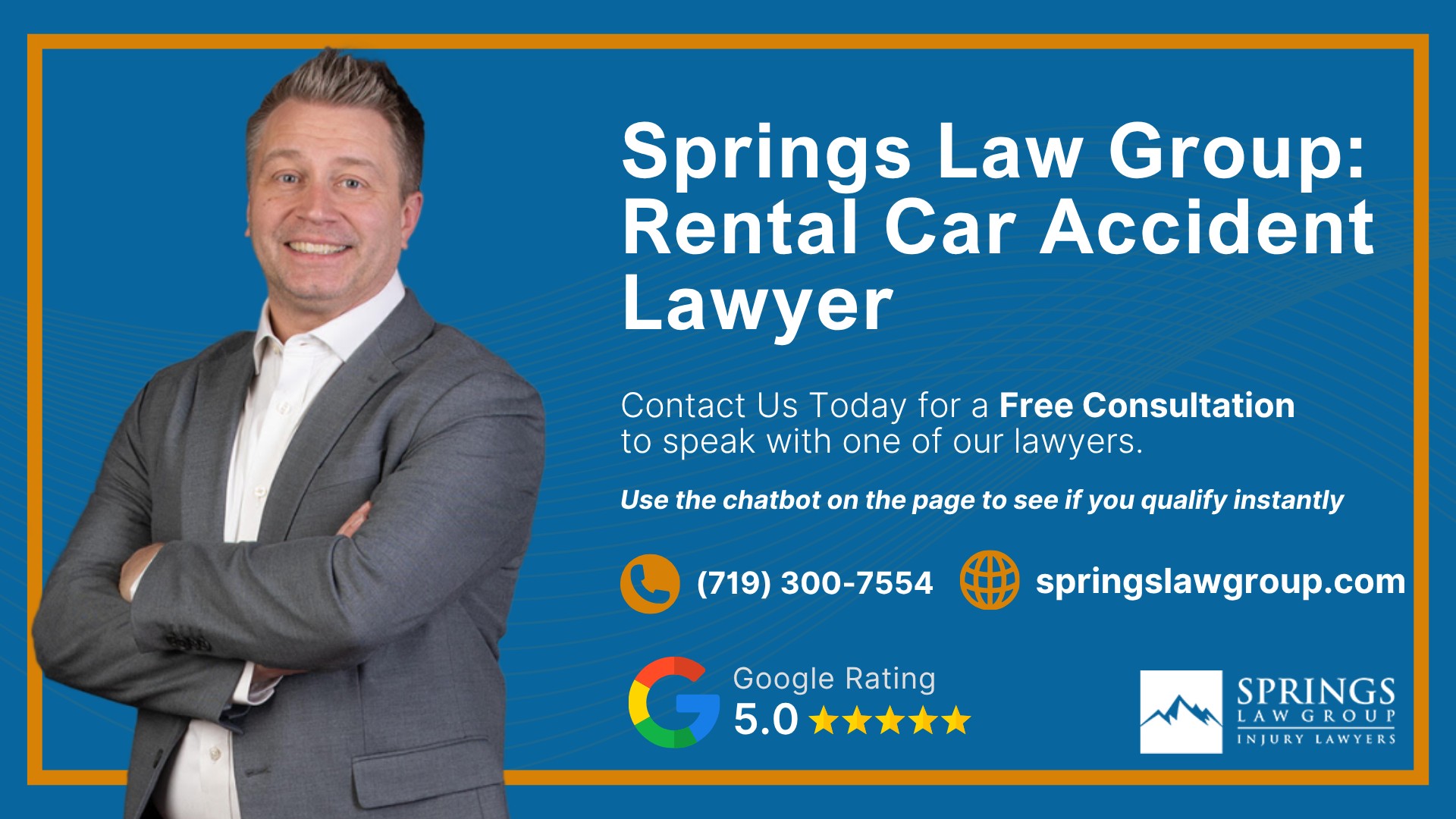 Understanding Rental Car Accidents in Colorado; Types of Rental Car Accidents and How Liability Is Determined; Determining Fault and Insurance Coverage After a Rental Car Crash; Do You Qualify for a Rental Car Accident Claim; Gathering Evidence for a Rental Car Accident Case; Damages in Rental Car Accident Claims; Springs Law Group_ Rental Car Accident Lawyer