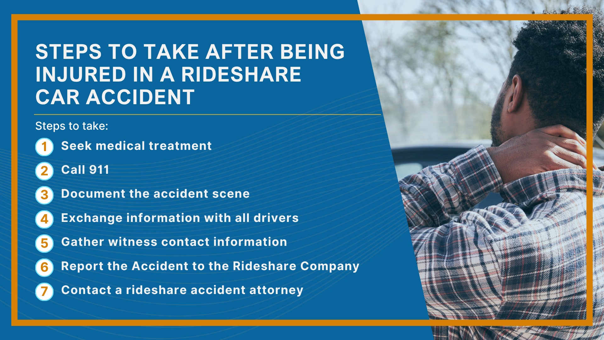 Steps to Take After Being Injured in a Rideshare Car Accident