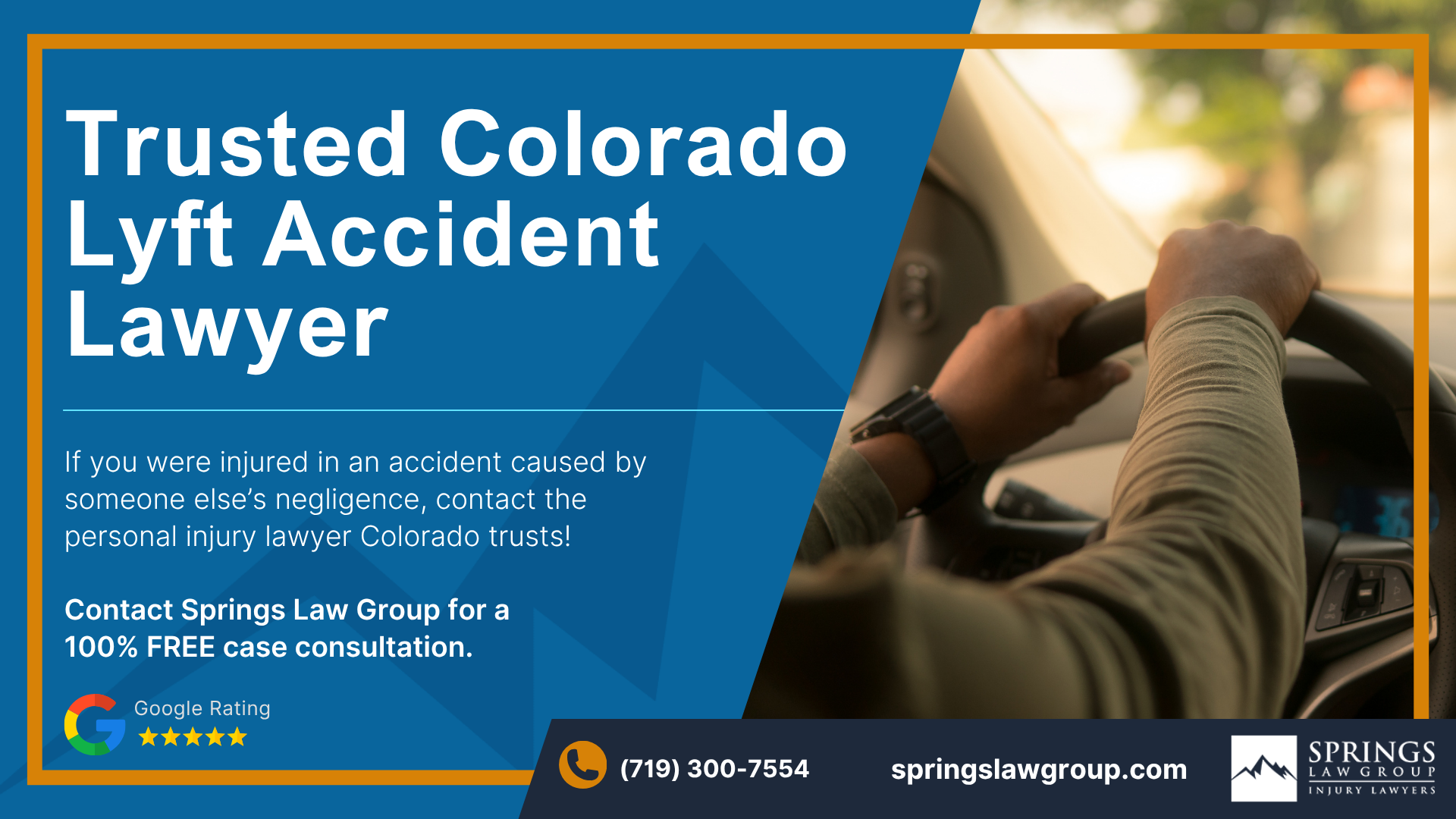 What is the Legal Process for Lyft Accidents in Colorado; Do You Qualify for a Lyft Accident Case; Gathering Evidence for a Lyft Car Accident Claim; Damages in Lyft Accident Cases; Springs Law Group_ Experienced Rideshare Accident Attorney; Trusted Colorado Lyft Accident Lawyer