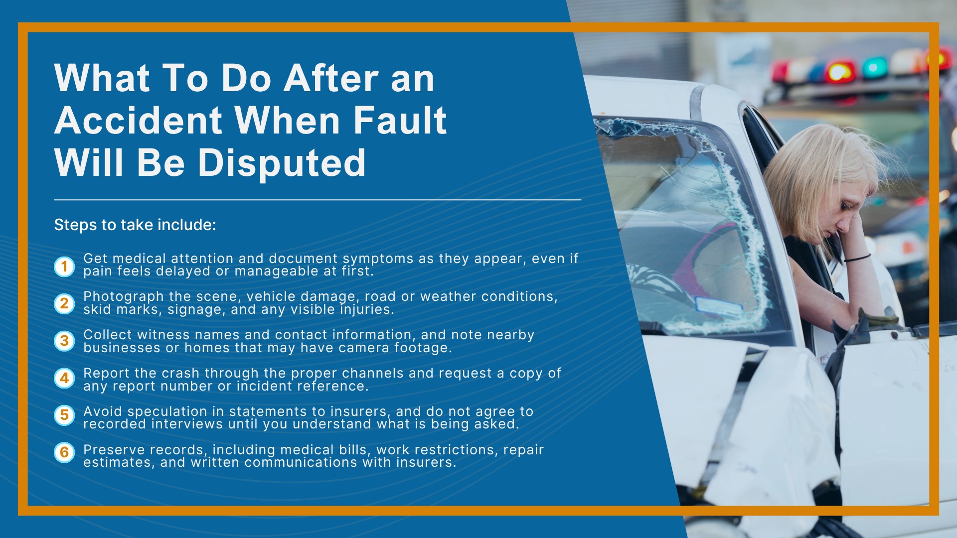 What To Do After an Accident When Fault Will Be Disputed; What To Do After an Accident When Fault Will Be Disputed