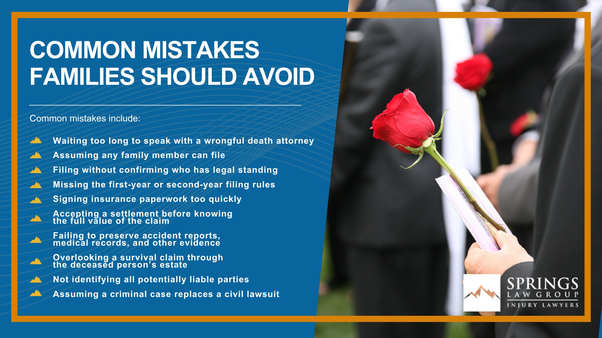 What Is a Colorado Wrongful Death Claim; Who Is Eligible to File a Wrongful Death Lawsuit in Colorado; The Surviving Spouse’s Right to File a Wrongful Death Claim; The Role of a Designated Beneficiary in a Wrongful Death Case; How Eligible Parties Are Established in a Wrongful Death Claim; Common Mistakes Families Should Avoid