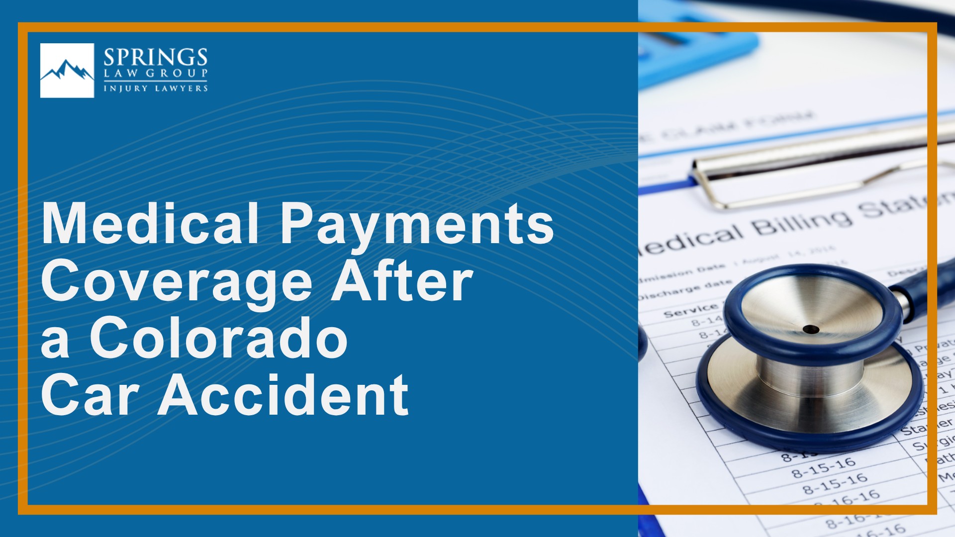 Colorado Minimum Auto Insurance Requirements; Types of Auto Insurance Colorado Springs Drivers May Consider; Medical Payments Coverage After a Colorado Car Accident