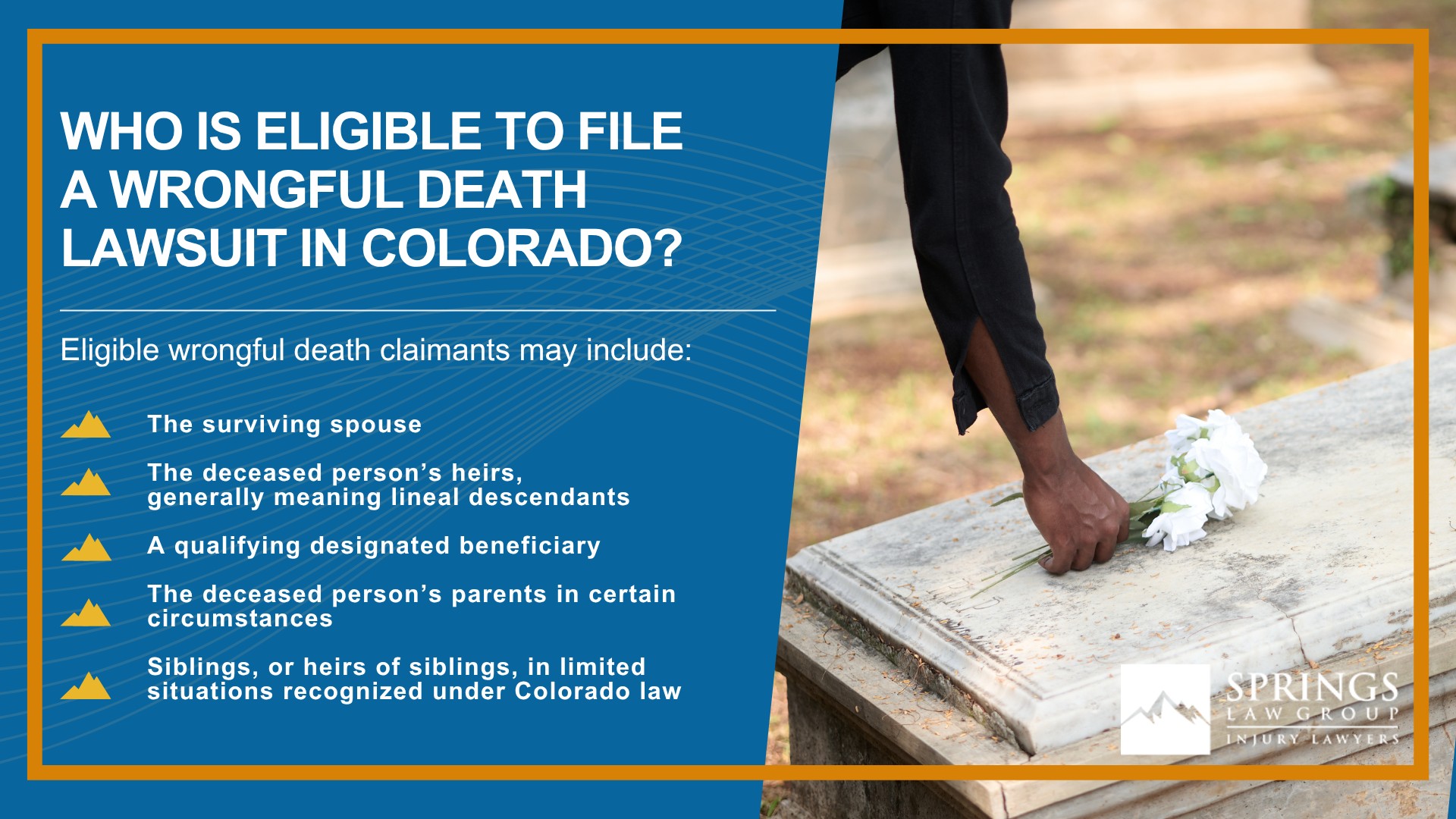 What Is a Colorado Wrongful Death Claim; Who Is Eligible to File a Wrongful Death Lawsuit in Colorado
