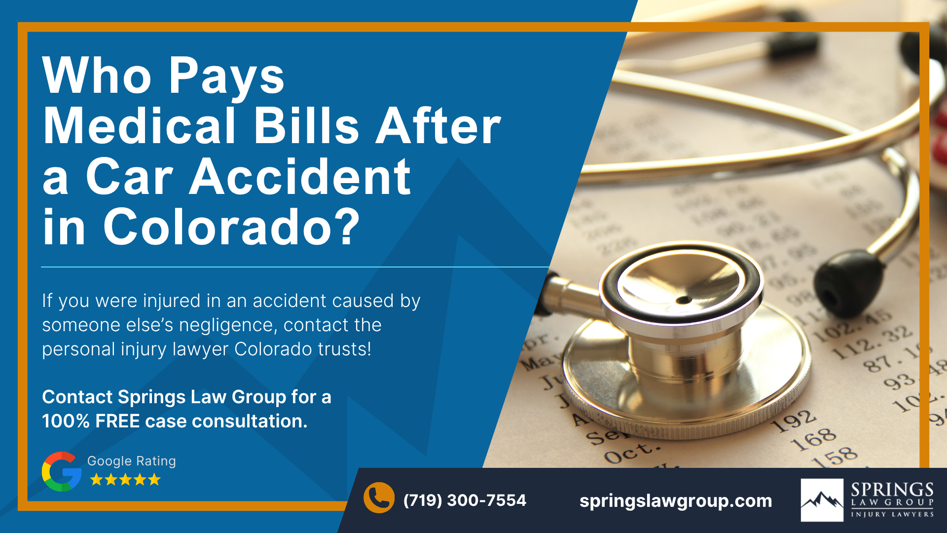 Springs Law Group: Contact a Colorado Car Accident Lawyer Today; Who Pays Medical Bills After a Car Accident in Colorado
